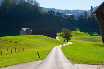 country road leading into horizone during daylight