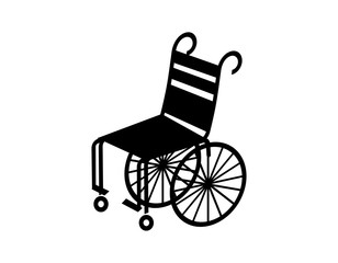 Fototapeta na wymiar wheelchair icon on white