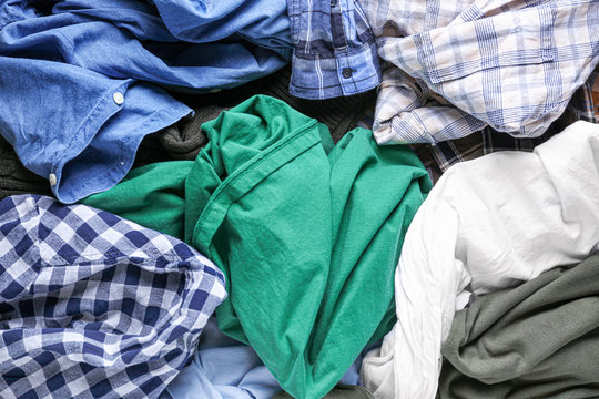 Heap Of Different Clothes, Top View