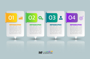 infographics banners template with 4 options,can be used for workflow layout, diagram, website,corporate report,advertising, marketing.vector.