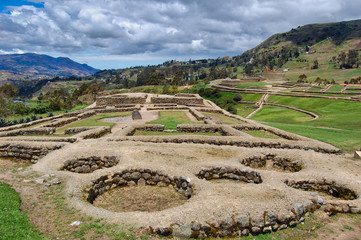 Fototapeta na wymiar Ingapirca Ecuador Camino del Inca Templo del Sol