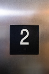 2nd floor elevator sign