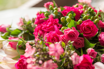 Brautstrauß in pink