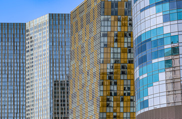 pattern of skyscraper with glass facades
