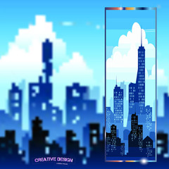 Fototapeta premium Minimal blurred background. Dynamic color composition. Eps10 vector.