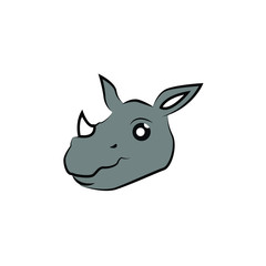 Fototapeta na wymiar Rhino Logo Concept Vector. Rhino Logo Template