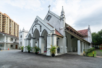 Fototapeta na wymiar Zion Cathedral in Kuala Lumpur