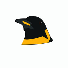 face penguin design element logo template