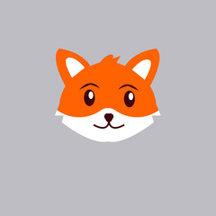 Obraz premium cartoon fox icon, Cute fox. Vector animal