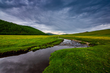 mongolie paysages de la steppe