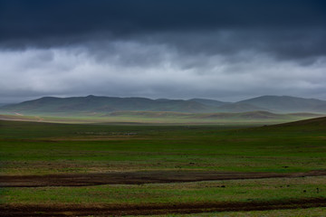 mongolie paysages de la steppe