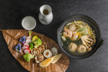 高級和牛の和食　set with high grade Japanese　foods