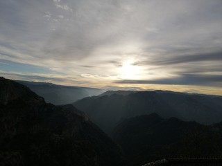 Obraz premium sunset in mountains