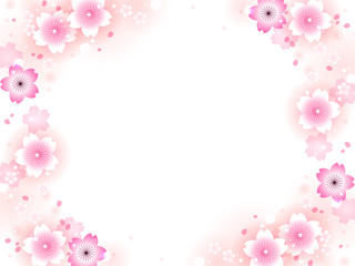 サクラの花のイラスト背景