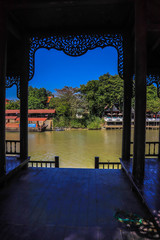 A beautiful view of Ayutthaya city in Thailand.