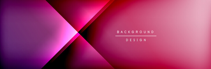 Abstract background - squares and lines composition created with lights and shadows. Technology or business digital template