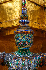 A beautiful view of Grand Palace in Bangkok, Thailand.