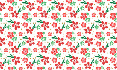 Abstract flower pattern background for Merry Christmas, leaf flower drawing.