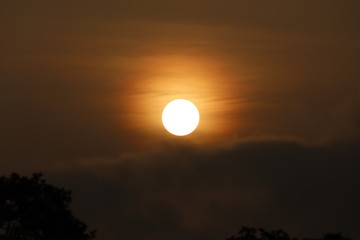 Sunrise photo in the mountains 