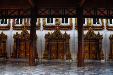 A beautiful view of Wat Paknam temple in Bangkok, Thailand.