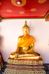 A beautiful view of Wat Pho temple in Bangkok, Thailand.