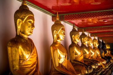 A beautiful view of Wat Pho temple in Bangkok, Thailand.