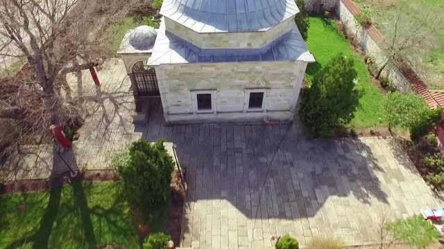 Aerial view of Turb of Sultan Murad, Kosovo