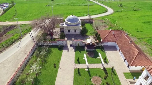 Aerial view of Turb of Sultan Murad, Kosovo