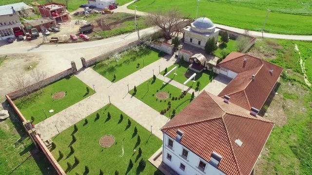 Aerial view of Turb of Sultan Murad, Kosovo