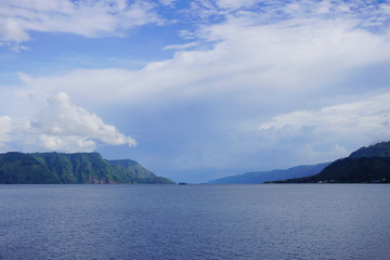 Sunrise time at Lake toba.