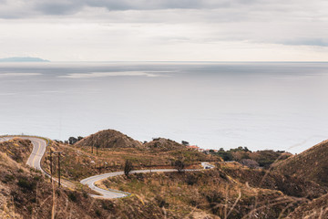 malibu landscape during a cloudy day