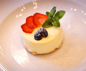 Photo macro lovely delicious cake