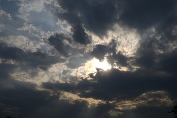 Obraz premium dramatic sky with clouds