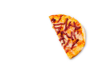 Homemade pizza with white background, design, texture