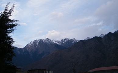 different landscapes of Garhwal and Kumayun India in different time frame of a day