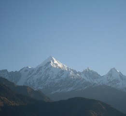 Fototapeta premium different landscapes of Garhwal and Kumayun India in different time frame of a day