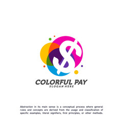 Colorful Money Logo Template Design Vector, Creative Money Logo concept