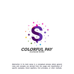 Fototapeta premium Colorful Money Logo Template Design Vector, Creative Money Logo concept