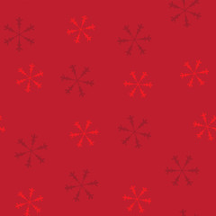 Naklejka na ściany i meble Seamless Christmas pattern with snowflakes,great for wallpaper. Vector image