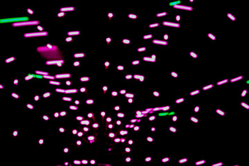 Fototapeta na wymiar long exposure colour full neon light at night.