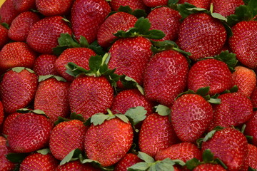 Strawberry background, food, fruit, summer, texture, nature,