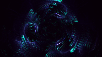 Fractal 3D rendering abstract light background
