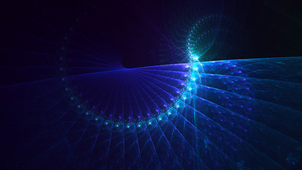 Fractal 3D rendering abstract light background