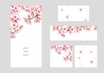 桜フレーム＆バナー