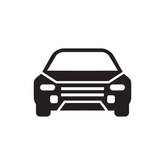 Car automotive logo design with front view illustration template