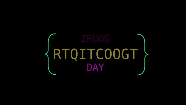 World Programmer Day in Motion Graphic Video
