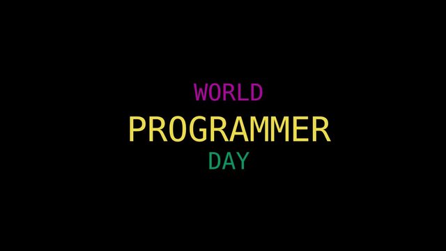 World Programmer Day in Motion Graphic Video