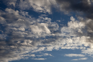 blue sky with clouds