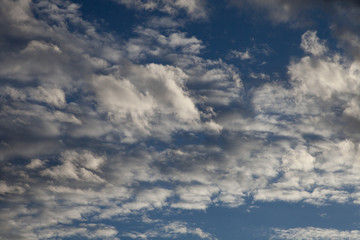 blue sky with clouds