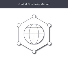 Global Business Market Icon